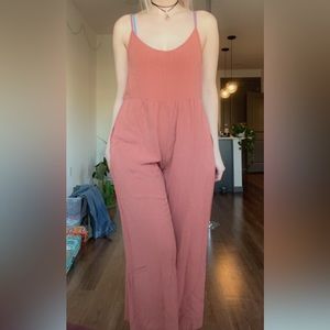Flared Spaghetti Strap Jumpsuit